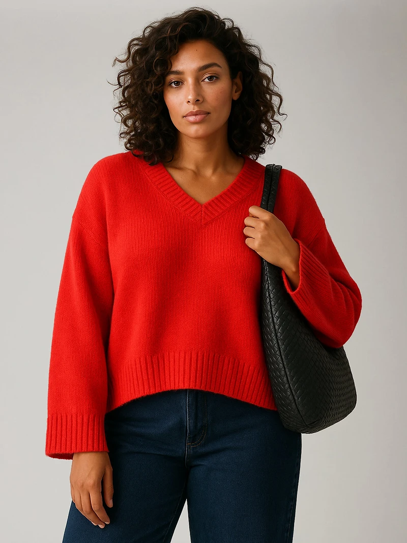 Etta Eco V-neck Sweater