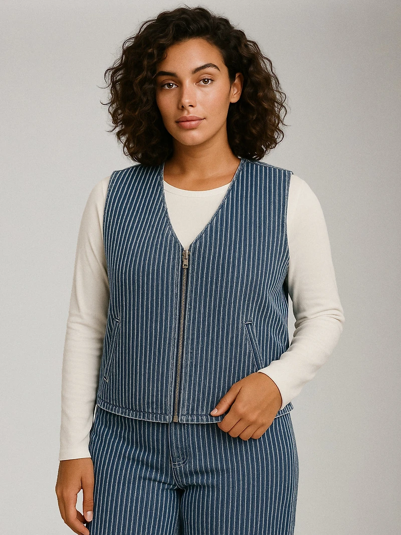 Cymric Stripe Reversible Vest