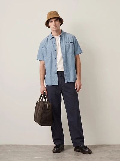 Relaxed Washed Canvas Pants