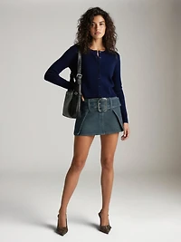 Ace Crop Button Cardigan