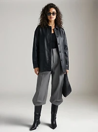 Jamilla Vegan Leather Overshirt