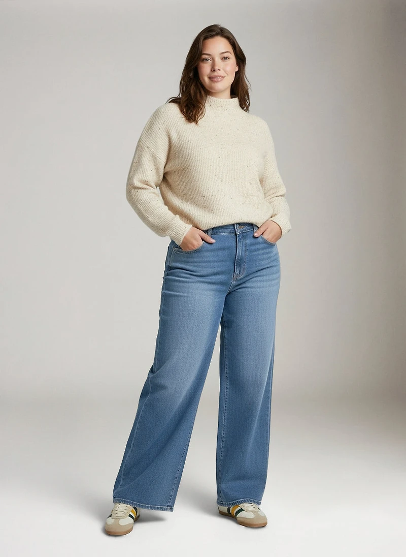 NCE Relaxed Wide Leg Jeans - Daydreamer