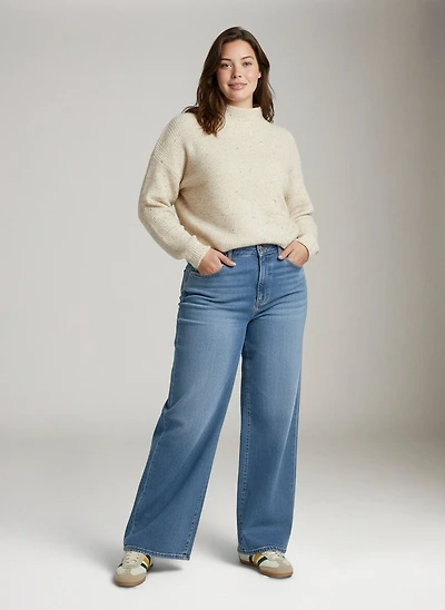 NCE Relaxed Wide Leg Jeans - Daydreamer