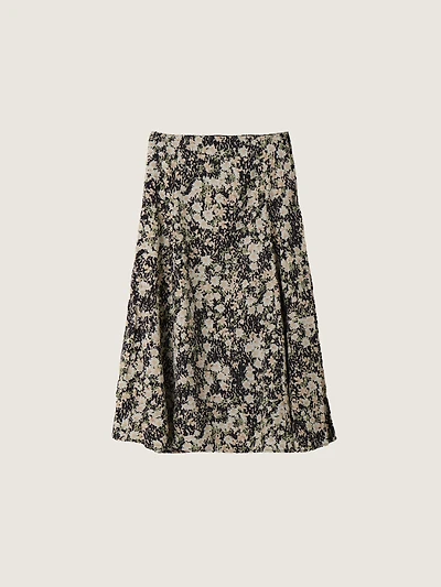 Painted Fields Midi Skirt
