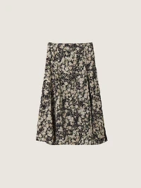 Painted Fields Midi Skirt