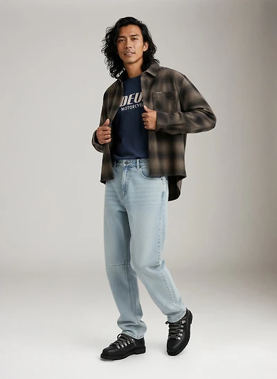 Baggy Darted Denim Jeans