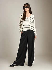 Stripe Boxy Long Sleeve Top