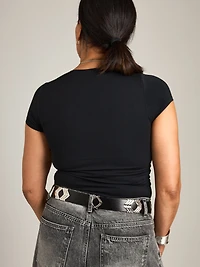 Seamless Carina Square Neck Baby Tee