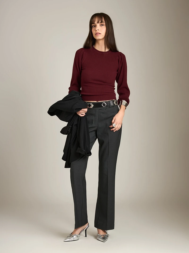 Joan Midrise Flare Trouser