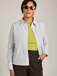 Minji Stripe Button Up Shirt