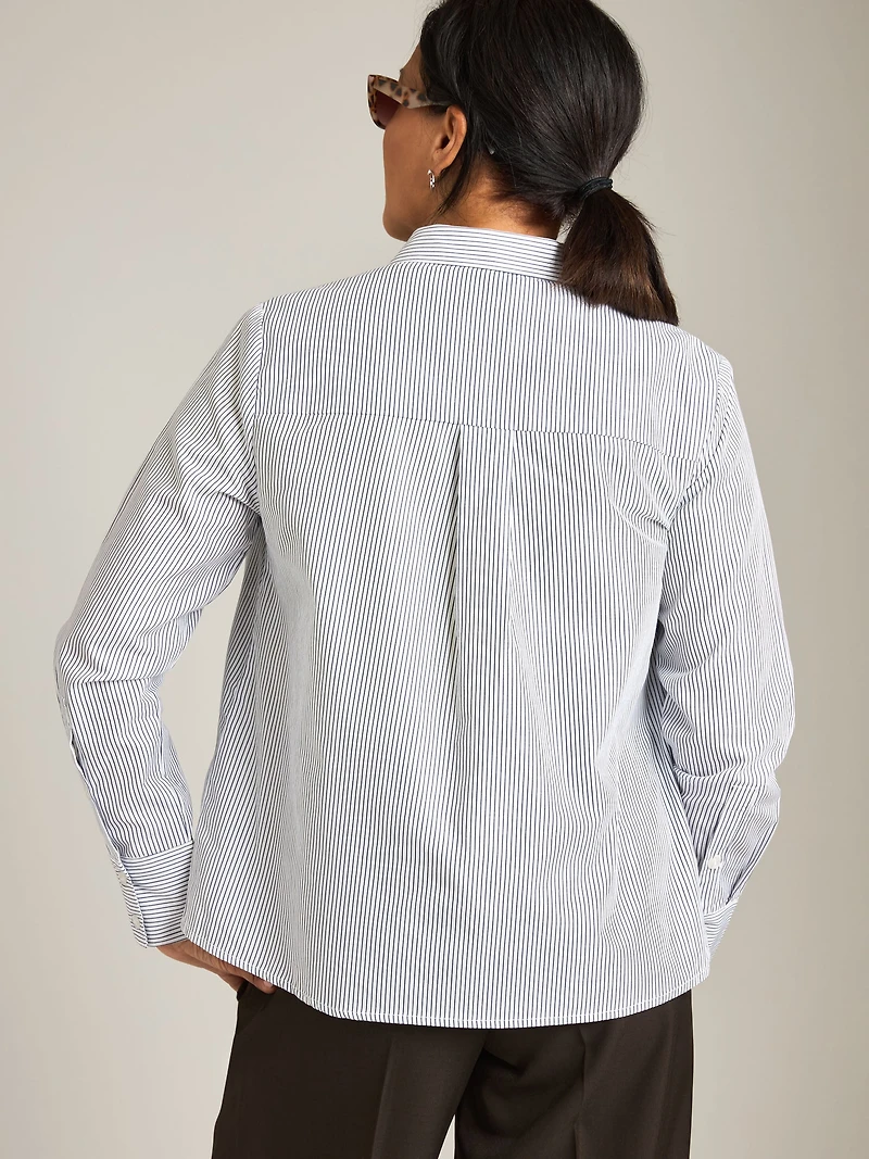 Minji Stripe Button Up Shirt