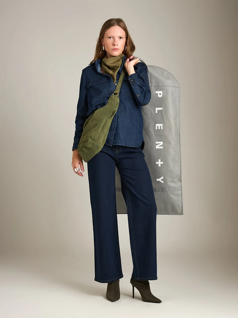 Skye Double Pocket Denim Utility Shirt
