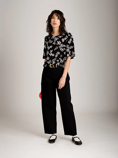 Julie Cropped Barrel Pant