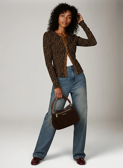 Going Places Printed Cardi Top