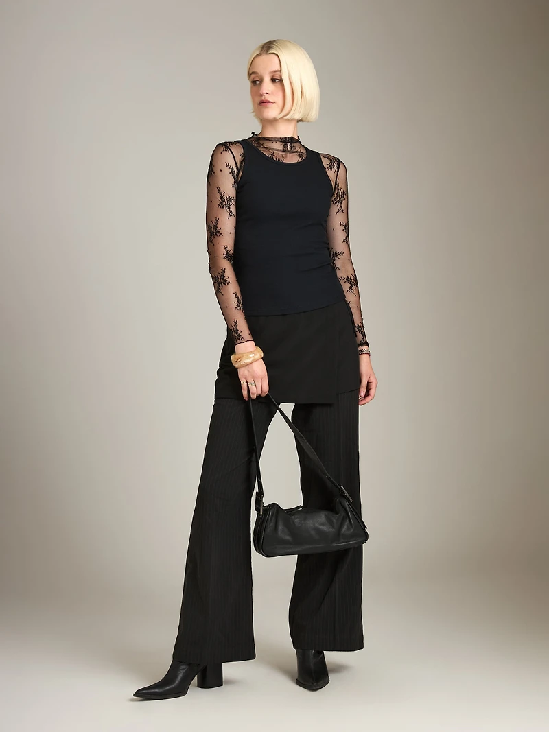 Charlita Floral Mock Neck Top