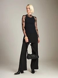 Charlita Floral Mock Neck Top