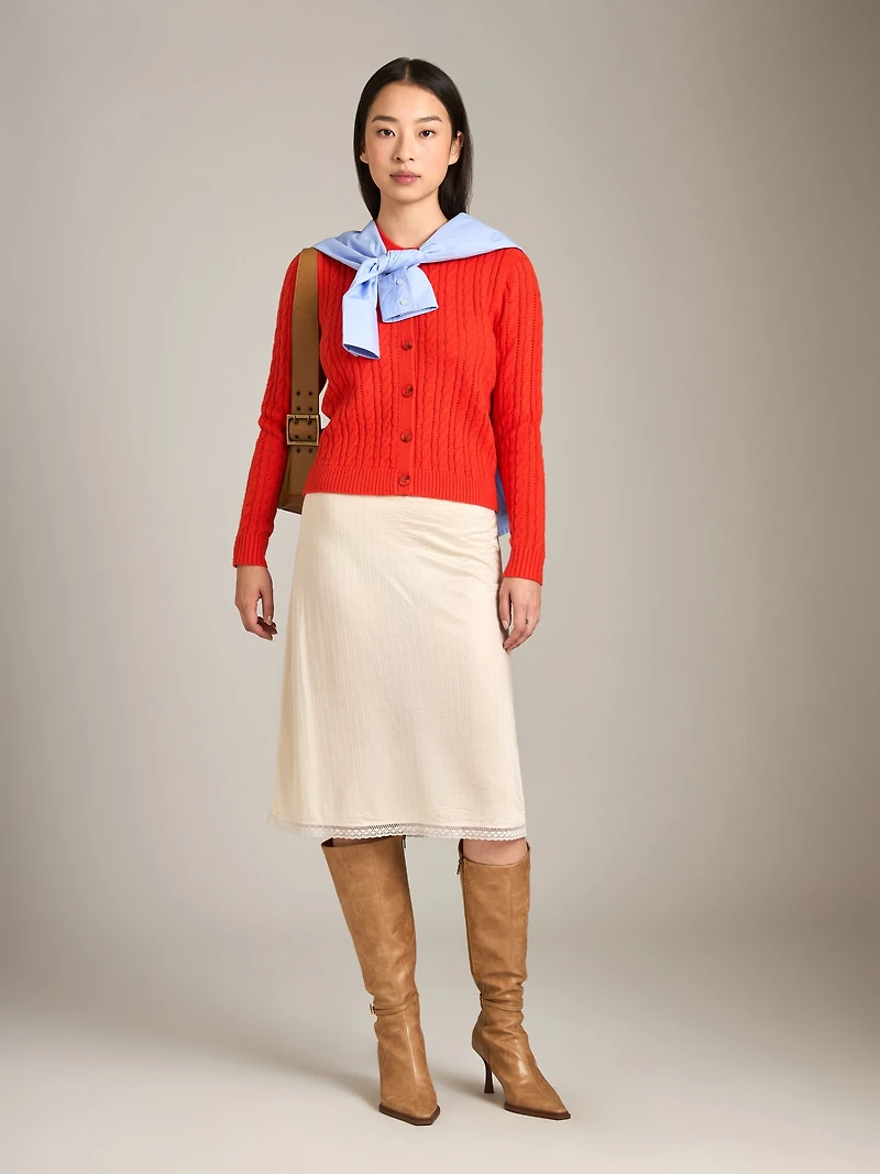 Yumi Pointelle Cardigan