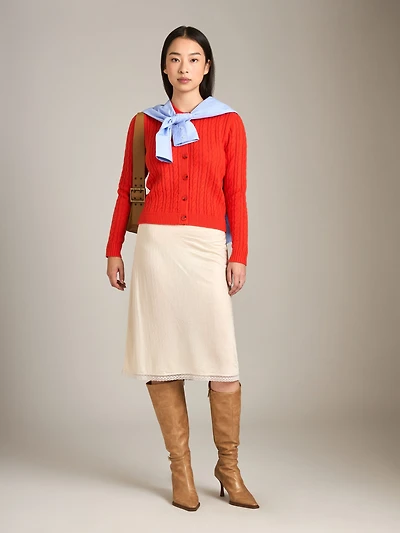 Yumi Pointelle Cardigan