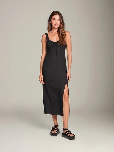 Woven Tank Midi Dress