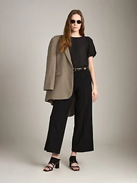 Amy Pintuck Wide Leg Pants