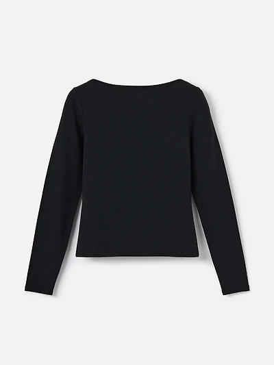 Nessa Boatneck Long Sleeve Top
