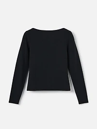 Nessa Boatneck Long Sleeve Top