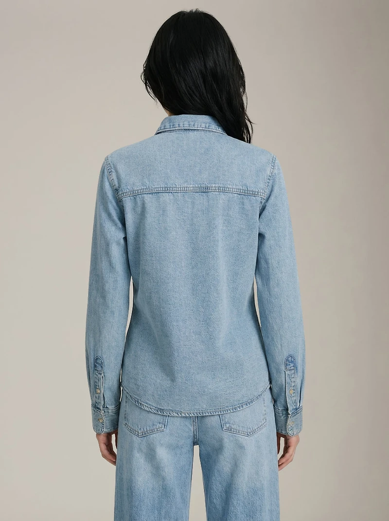 Rose Longsleeve Denim Shirt