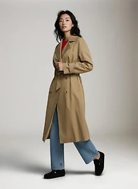Orchid Long Trench Coat