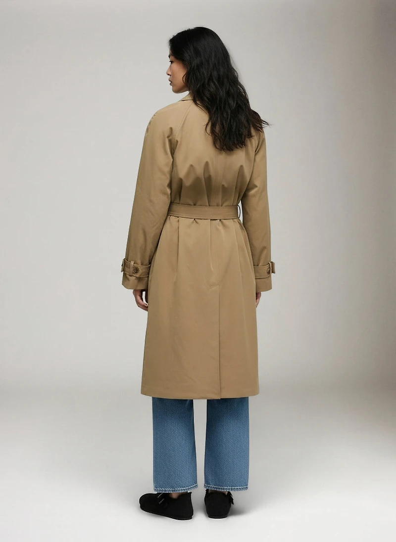 Orchid Long Trench Coat