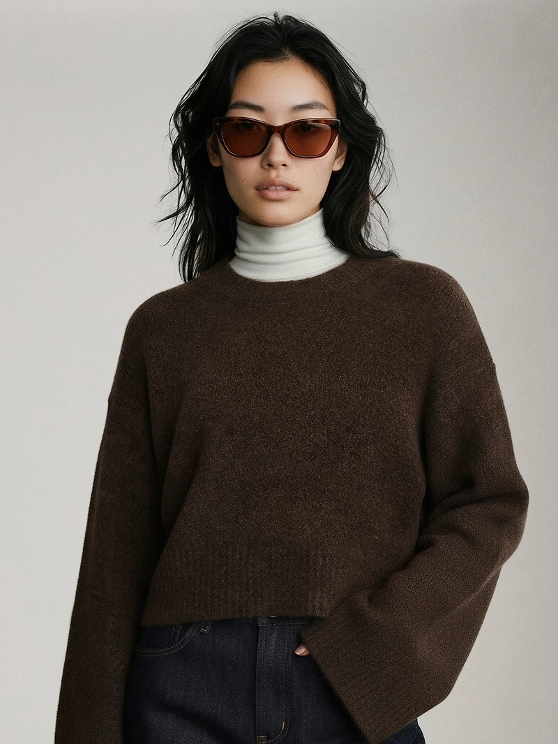 Eva Eco Crewneck Pullover Sweater