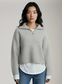Eva Eco Mockneck Pullover Sweater