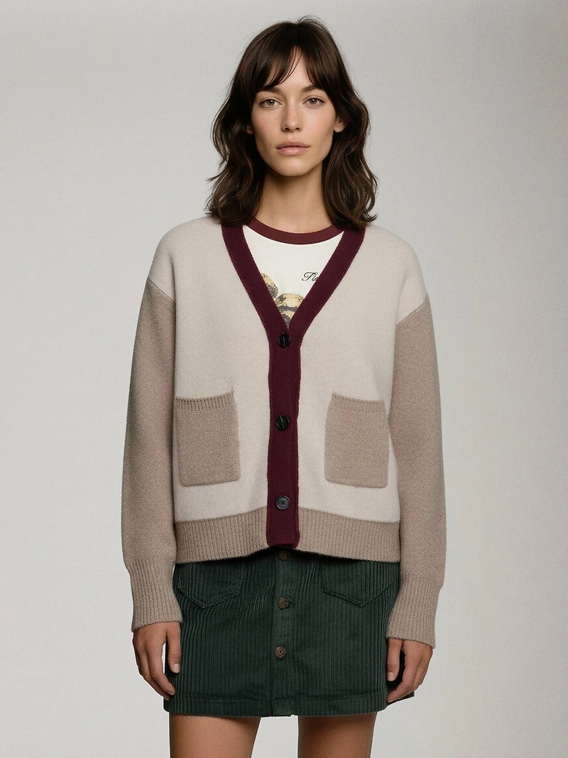 Linden Contrast Cardigan