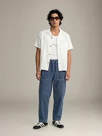 Pinstripe Denim Chef Pants
