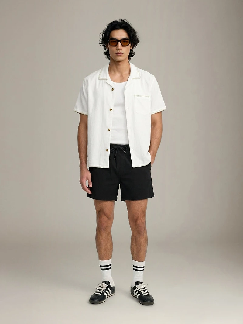 Ted Seersucker Swim Shorts