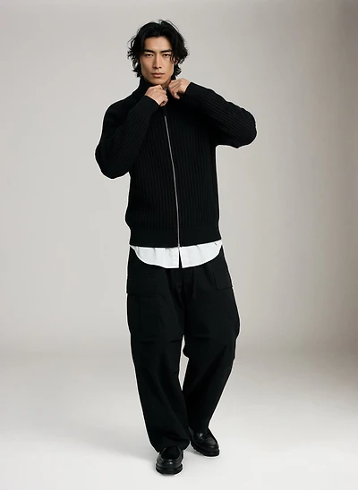 Spencer Knit Zip Up Sweater