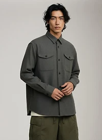 Pablo Wool Blend Overshirt