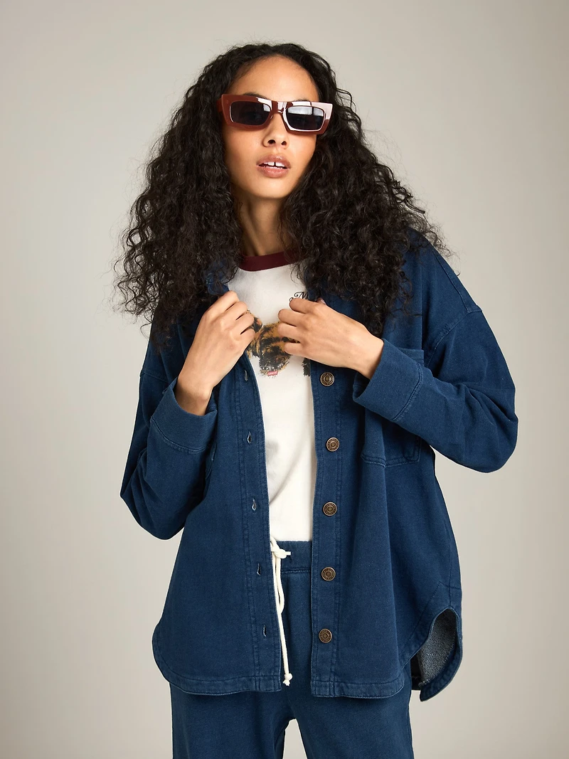 All Day Denim Knit Jacket