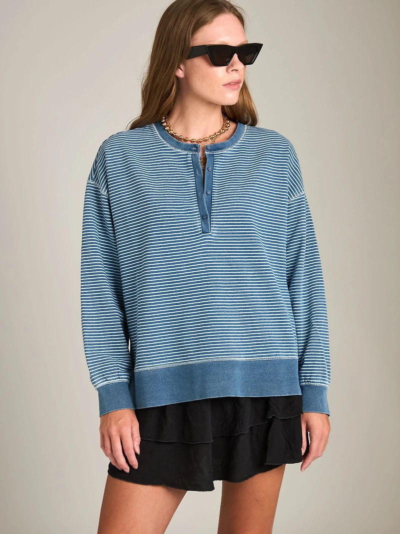 Apollo Stripe Sweatshirt