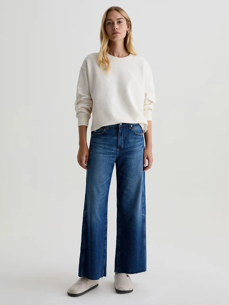 Saige Wide Leg Cropped Jeans