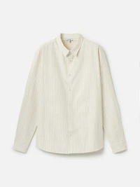 Classic Striped Long Sleeve Button Up Shirt