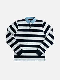 Denim Collar Rugby Shirt