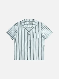 Striped Camp Collar Shirt