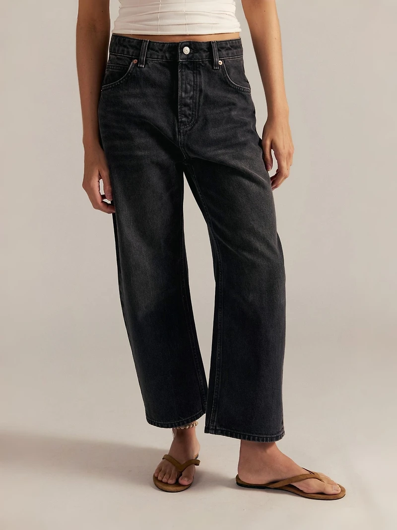 Deep Trance Dropped Boyfriend Jeans - Hypnosis