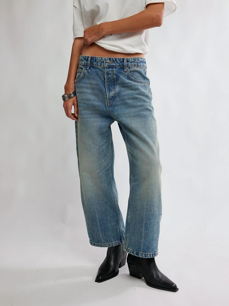 Deep Trance Dropped Boyfriend Jeans - From Beyond