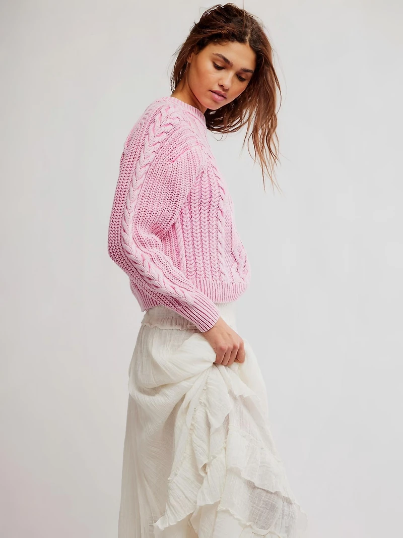 Frankie Cable Pullover Sweater
