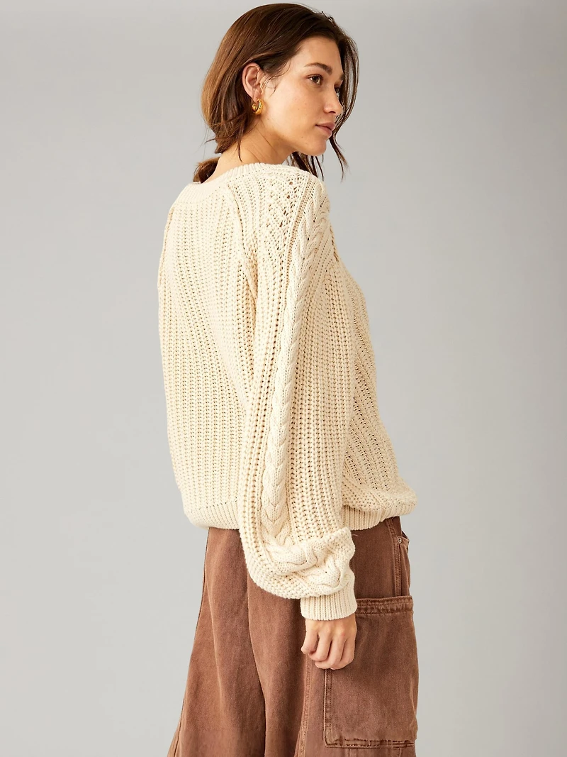 Frankie Cable Pullover Sweater