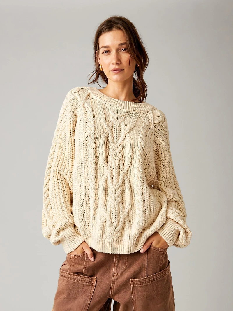 Frankie Cable Pullover Sweater
