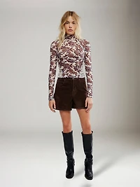 Lyric Printed Longsleeve Top