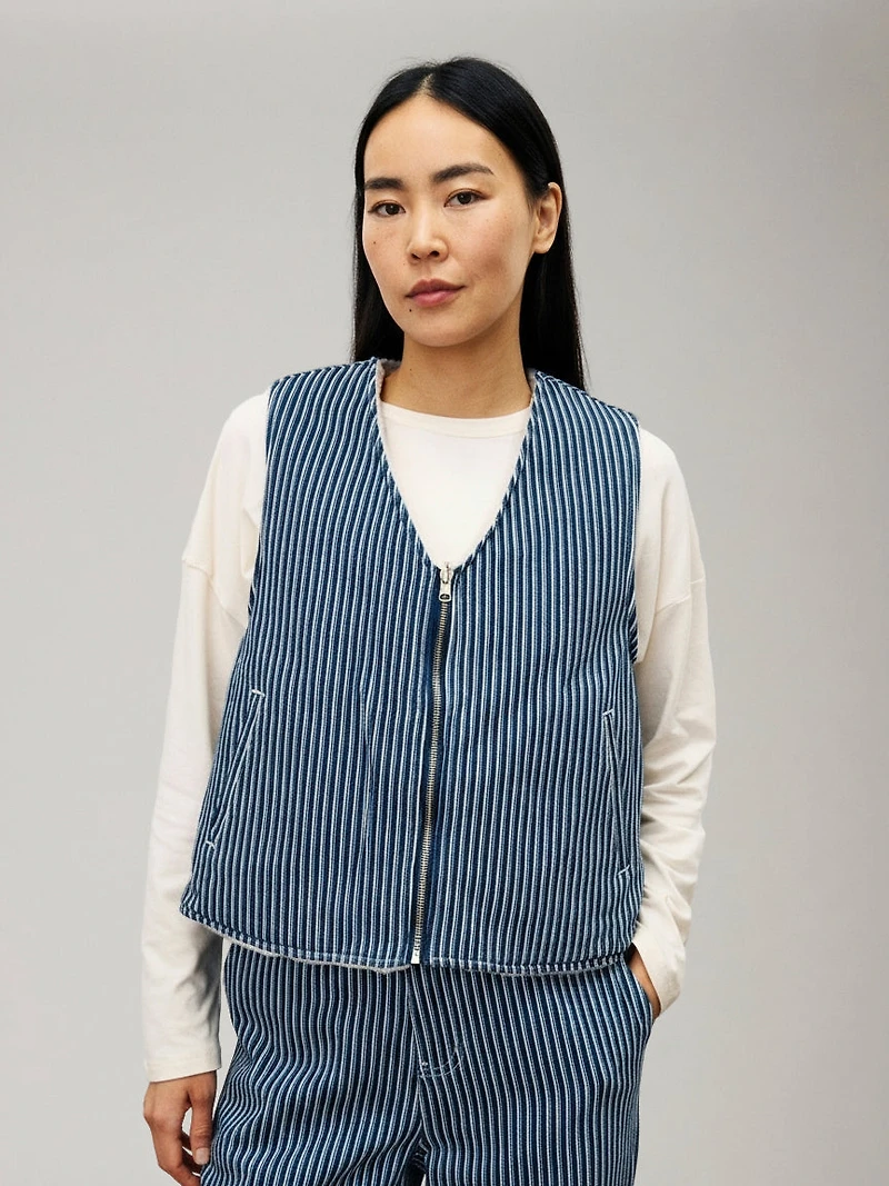 Cymric Stripe Reversible Vest