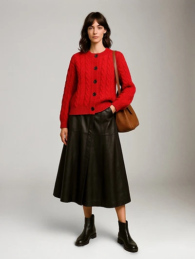 Guimauve Cable Cardigan